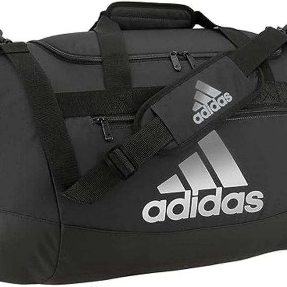 BRAND NEW unisex adidas defender iv medium duffel black bag - Picture 3 of 7